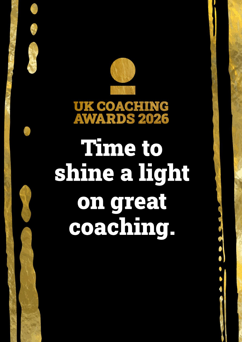 The black and gold cover of the 2026 UK Coaching Awards Partner Pack