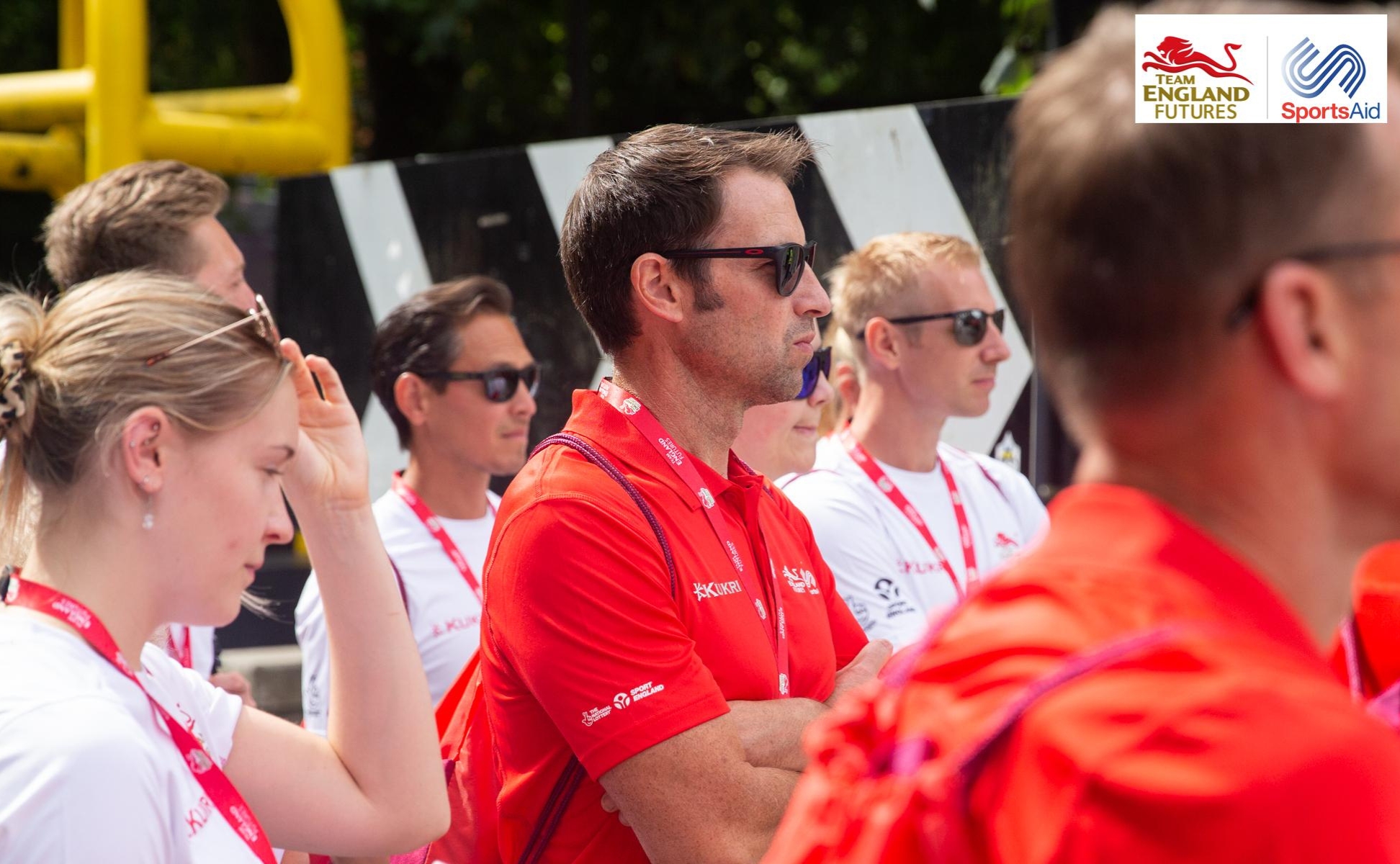 Team England Futures coaches at an event