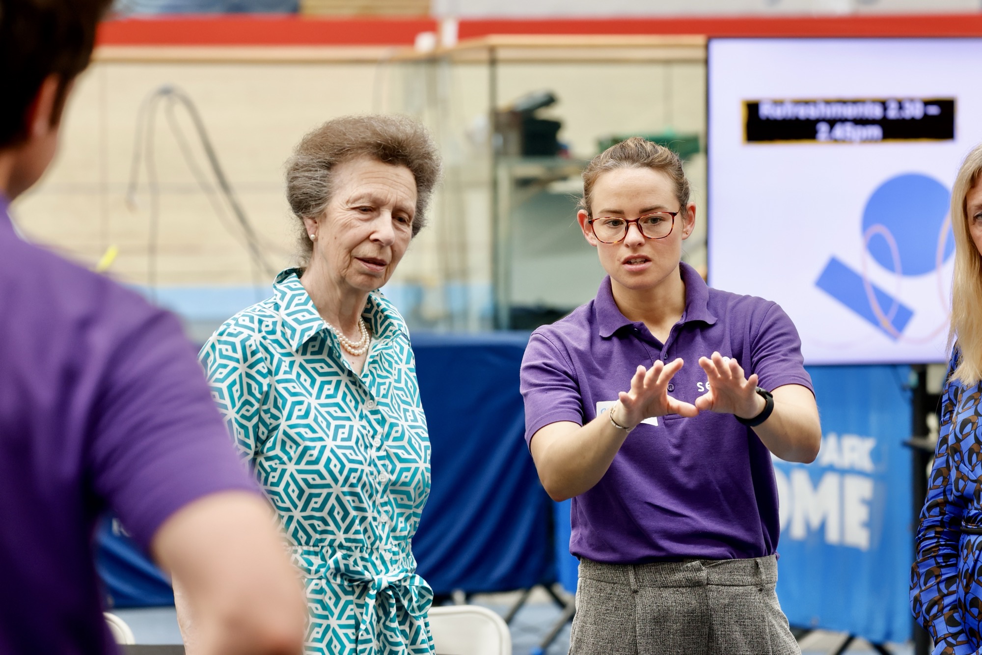 HRH The Princess Royal in a workshop during the UK Coaching Conference